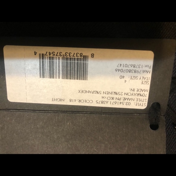 Calvin Klein Collection NWT black trousers size 4 - Picture 4 of 6